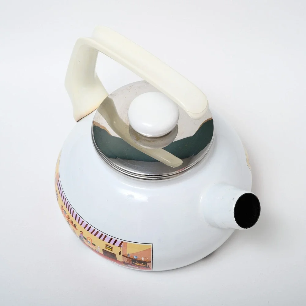 Villeroy & Boch Naif Enamel Tea Pot Rare Vintage German Kettle Gerard Laplau